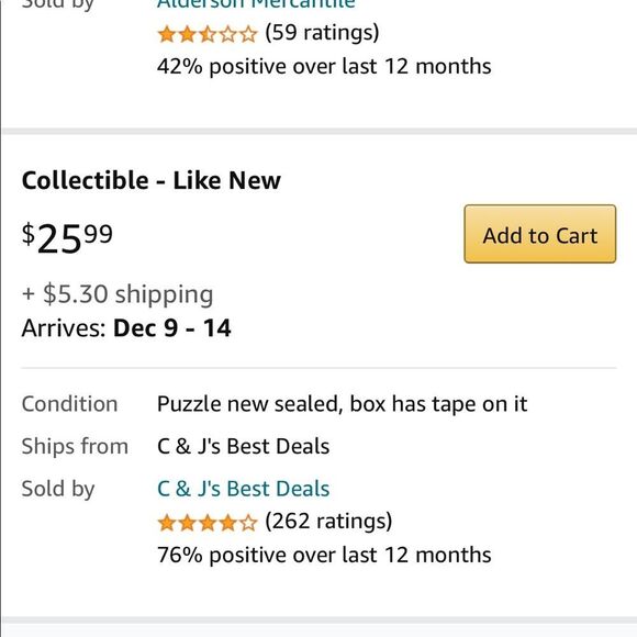 Christmas Cats 500 piece puzzle - Picture 5 of 9